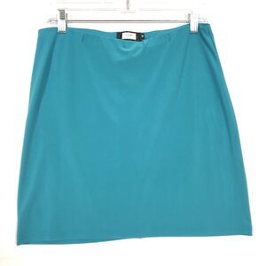 Sympli Pull On Stretch Pencil Tube Skirt Teal Size 10